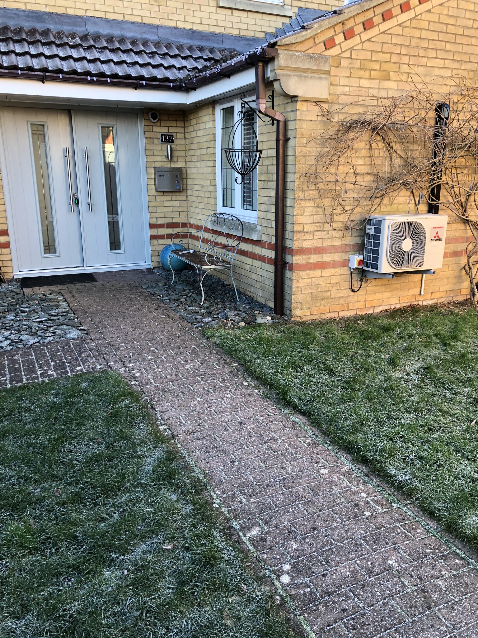 Outdoor unit front door
